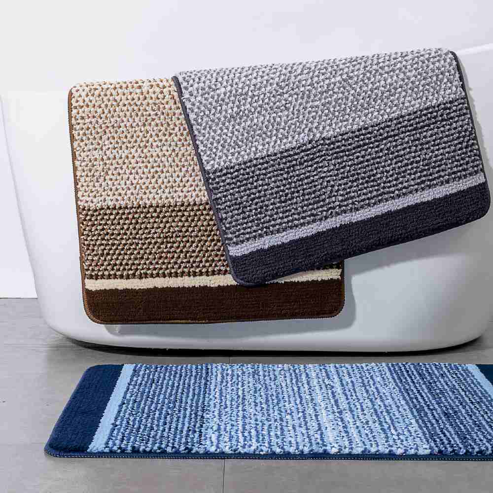 DADA Soft Comfortable Shaggy Absorbent Quick Drying Bathroom Rug Water-Resistant Anti-Slip Bath Mat