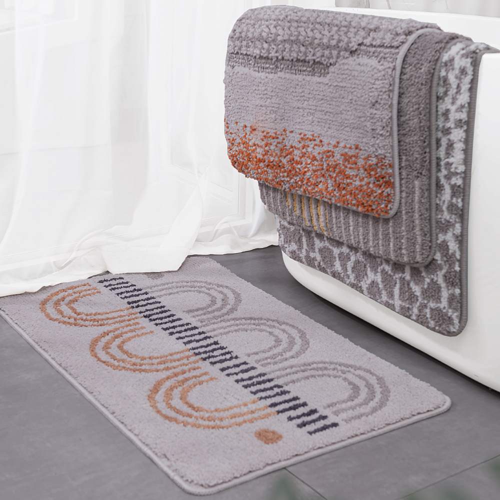 Home Decorative Soft Doorway Carpet Absorbent Bath Tub Rug Washable Non Slip Bathroom Floor Mat