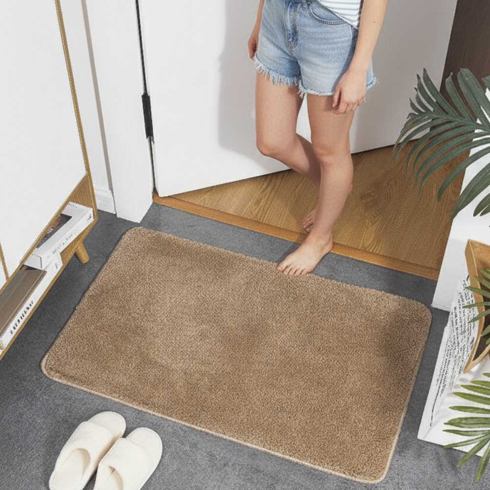 Custom Shaggy Polyester Children's Bathroom Absorbent Floor Carpet Anti-Slip Tufted Bath Tub Mat
