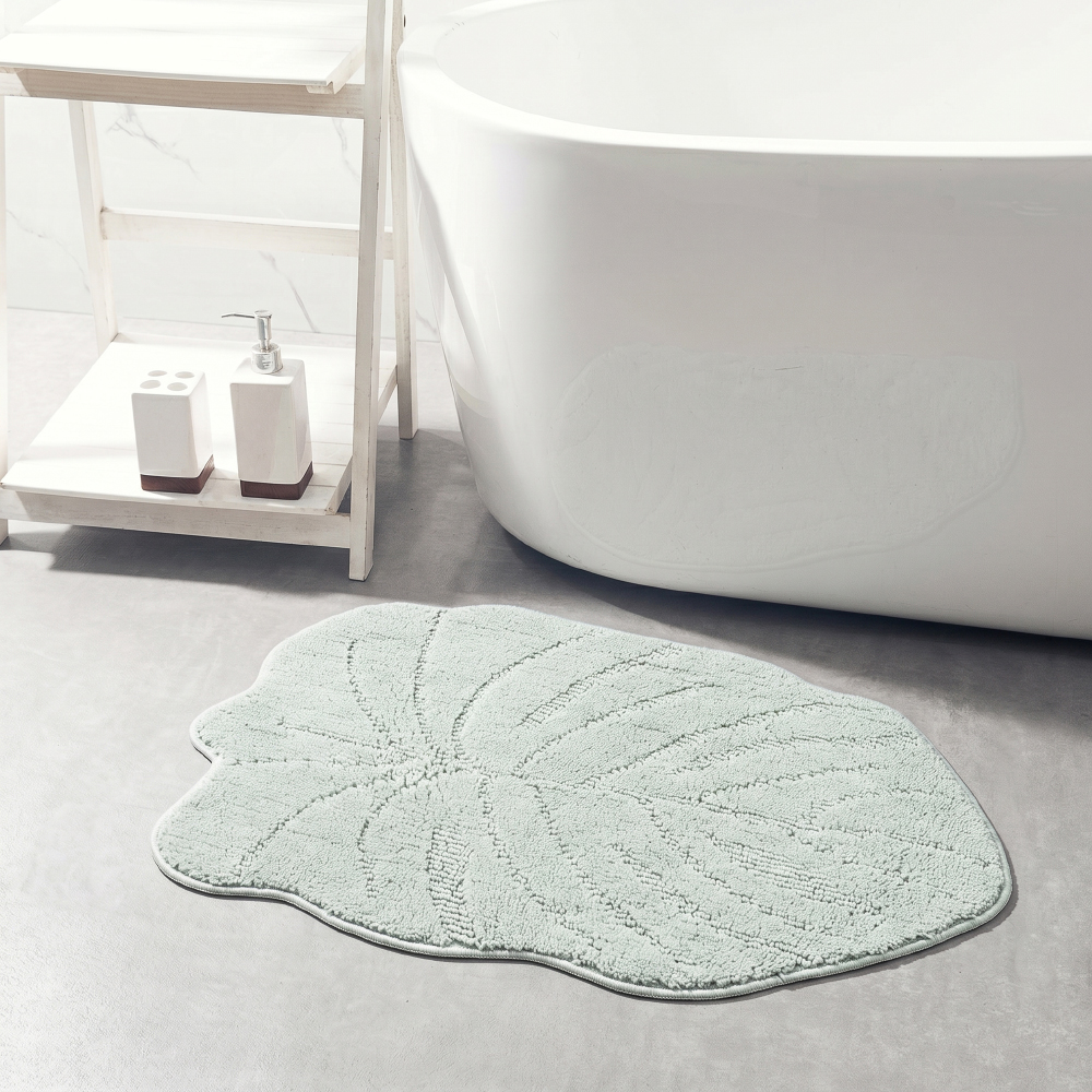 Microfiber Polyester Eco-Friendly Non-Slip Absorbent Thick Cut Pile Modern Luxury Bath Mats