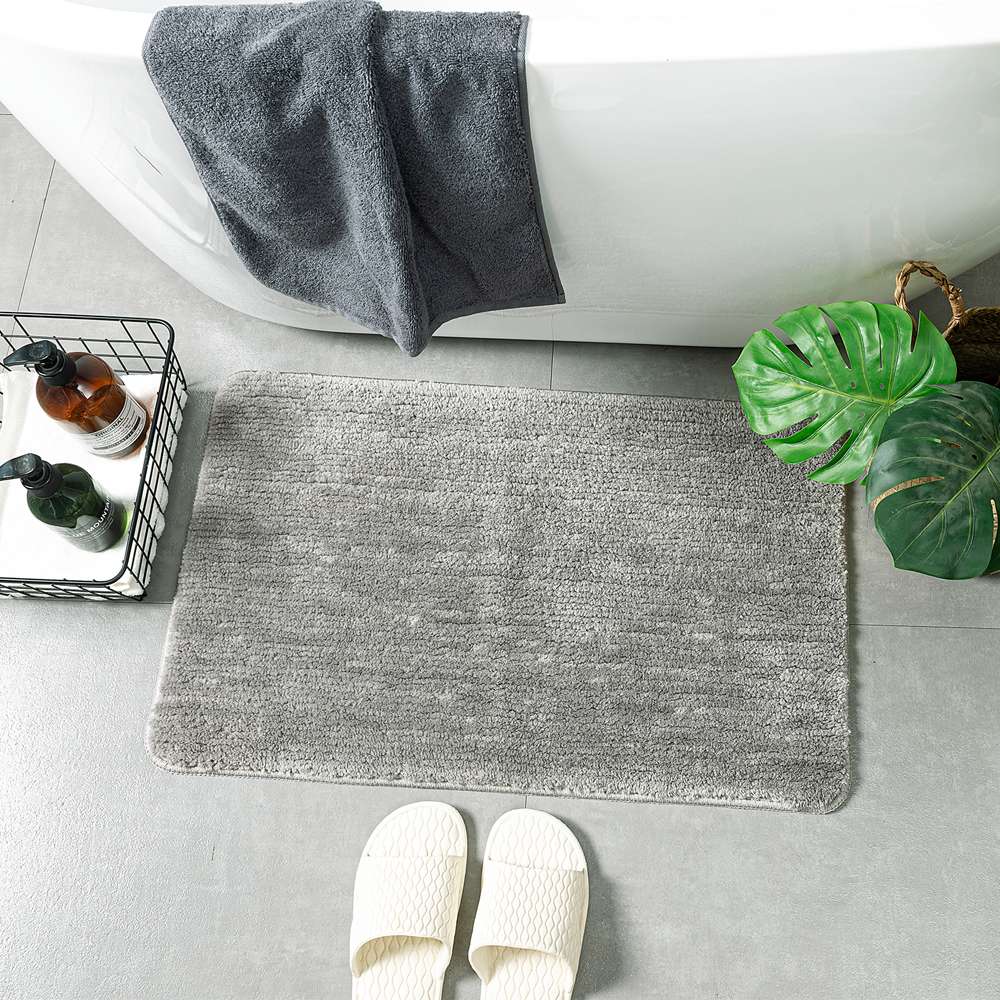 Custom Non Slip Absorbent Bathroom Entry Mat Living Room Shaggy Rugs Carpets Floor Mat for Bedroom